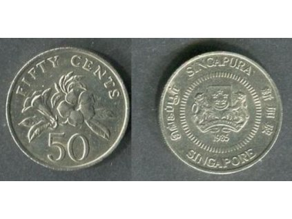 SINGAPUR. 50 cents 1985. KM-53.1