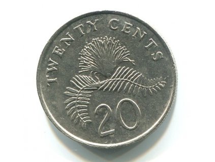 SINGAPUR. 20 cents 1993. KM-101