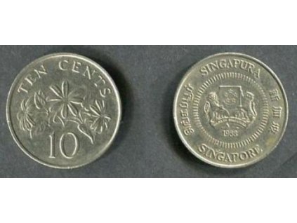 SINGAPUR. 10 cents 1988. KM-51