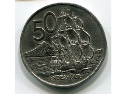 NOVÝ ZÉLAND. 50 cents 1967. KM-37.1
