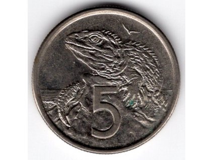 NOVÝ ZÉLAND. 5 cents 1982. KM-34.1