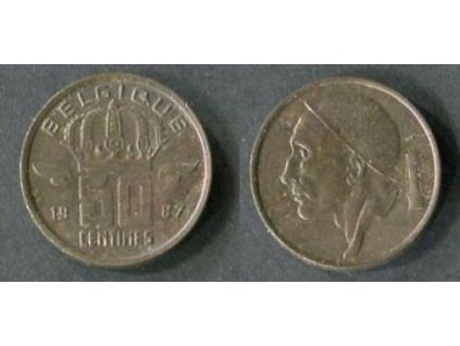 BELGIE. 50 centimes 1987. KM-148.1