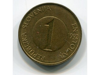 SLOVINSKO. 1 tolar 1992. KM-4