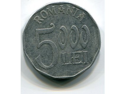 RUMUNSKO. 5000 lei 2003.