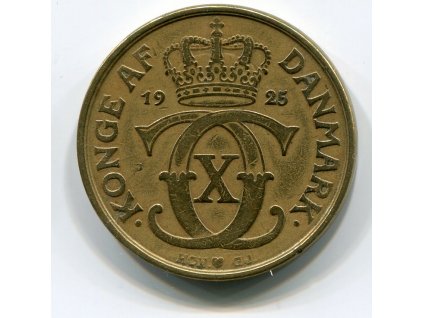 DÁNSKO. 2 kroner 1925. KM-825.1