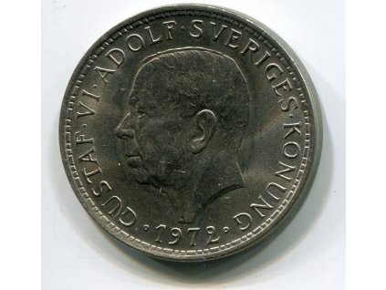 ŠVÉDSKO. 5 kronor 1972. KM-846