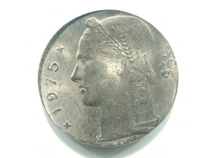 BELGIE. 5 francs 1975. BELGIE. Menší střížek 21,5 mm