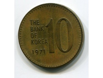 KOREA - jižní. 10 won 1971.