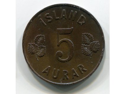 ISLAND. 5 aurar 1946. KM-9
