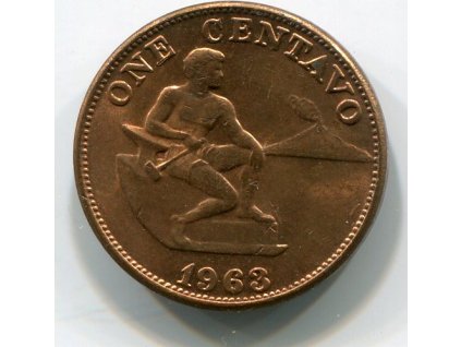 FILIPÍNY. 1 centavo 1963