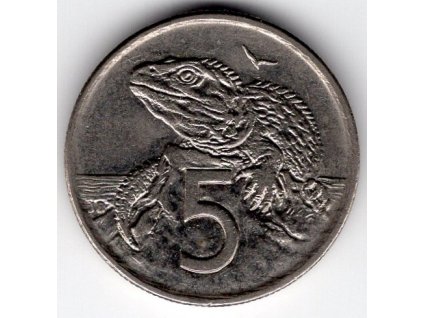 NOVÝ ZÉLAND. 5 Cents 1989. KM-60