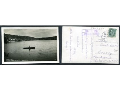 Černé jezero. Státní chata na Černém jezeře. 1932