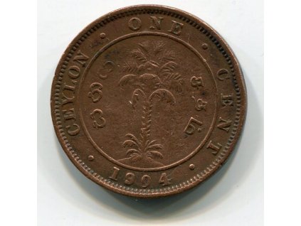 CEYLON. 1 cent 1904.