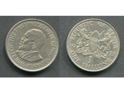 KEŇA. 1 Shilling 1975. KM-14