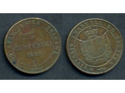 TOSCANA. 5 centesimi 1859.