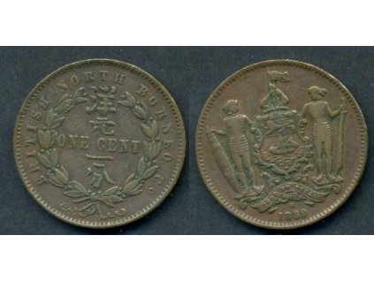 Britské severní Borneo. 1 cent 1889/H.