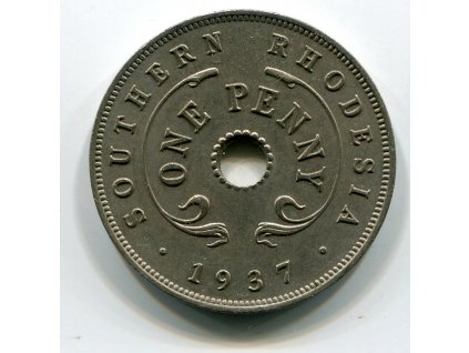 Jižní Rhodésie. 1 penny 1937.