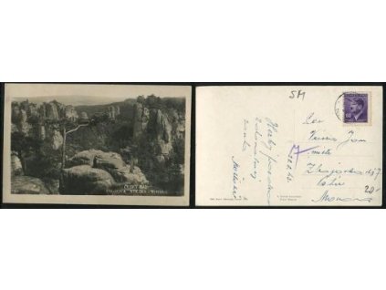 ČESKÝ RÁJ. Angrova stezka. Vyhlídka. 1943.