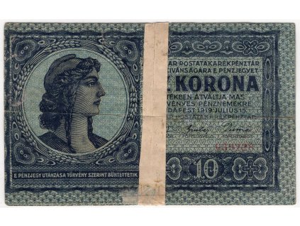 MAĎARSKO. 10 korona 1919.