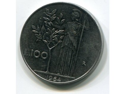 ITÁLIE. 100 lire 1964.