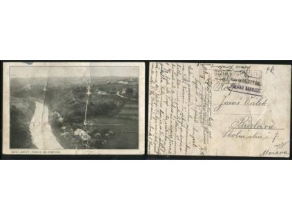 CVRČOV. Údolí Bečvy. 1916.