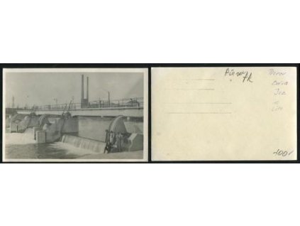 PŘEROV. Jez. Řeka Bečva. 40.léta.