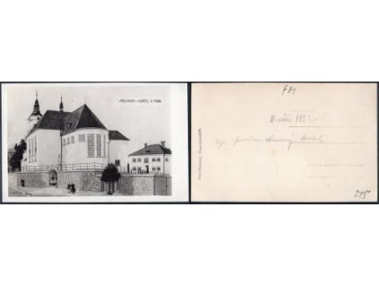 JABLUNKOV. Kostel a fara. 1932.