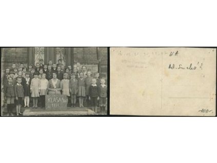 HORNÍ SUCHÁ. školní třída v r. 1931.
