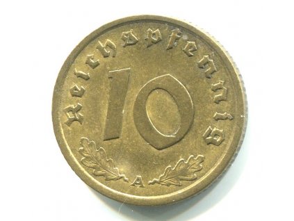 NĚMECKO. 10 Pfennig 1939/A.