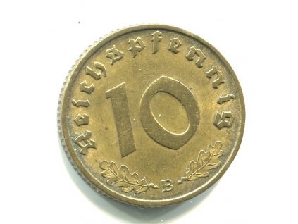 NĚMECKO. 10 Pfennig 1939/B.