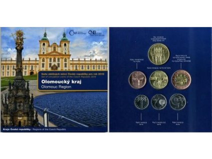 ČESKO. Sada oběžných mincí 2016. Olomoucký kraj. b.k.