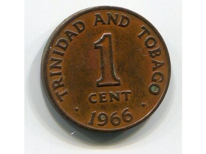 TRINIDAD A TOBAGO. 1 cent 1966. KM-1