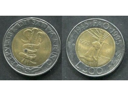 SAN MARINO. 500 lire 1995