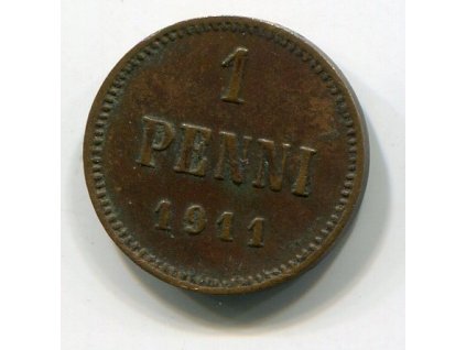 FINSKO pod Ruskem. 1 penni 1911.