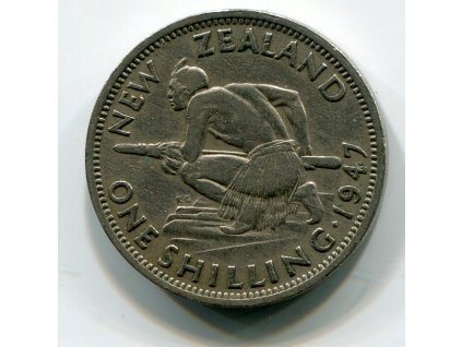 NOVÝ ZÉLAND. 1 Shilling 1947.