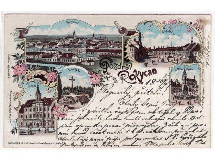 ROKYCANY. 1898. Litografie.