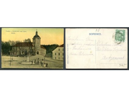 KAMENICE nad Lipou. Zámek. 1910