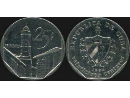 KUBA. 25 centavos 1994. KM-577.1