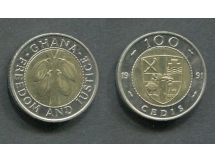 GHANA. 100 cedis 1991. KM-32