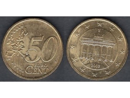 NĚMECKO. 50 cents 2002/J.