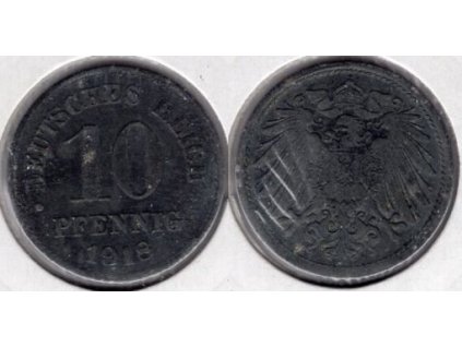 NĚMECKO. 10 Pfennig 1918.