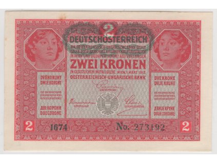 Deutsch-Österreich. 2 Kronen 1917. KK-134a.