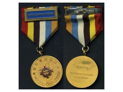 KOREA. Pamětní medaile Korejské sociace veteránů + miniatura.