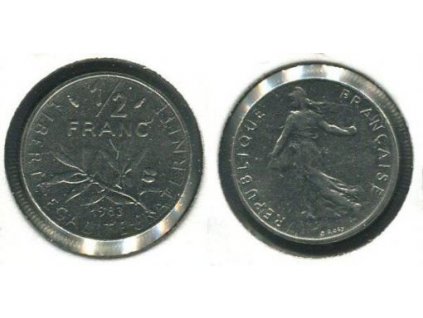 FRANCIE. 1/2 franc 1983.