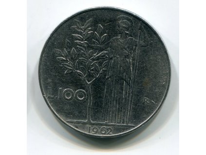 ITÁLIE. 100 lire 1962.