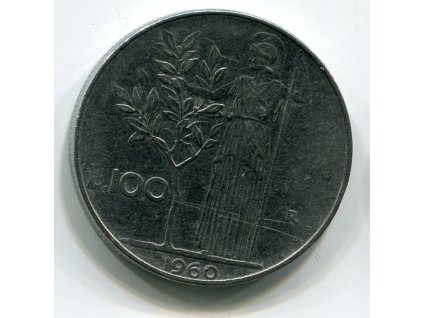 ITÁLIE. 100 lire 1960.