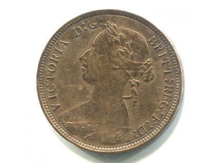 VELKÁ BRITÁNIE. 1/2 penny 1907. KM-793.2. Postříbřeno.