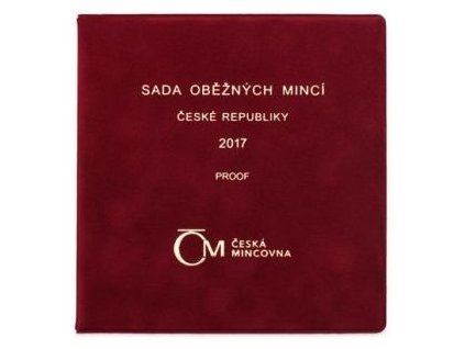 ČESKO. Sada oběžných mincí 2017. PROOF. Semiš.