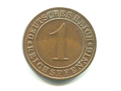 NĚMECKO. 1 Reichspfennig 1935/D.