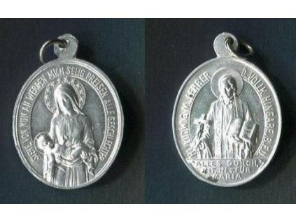 SVÁTOSTKA. Sv. Ludvík. Mariánský medailon.